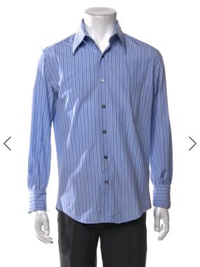Men's Blue Striped Shirt by Dolce&Gabbana